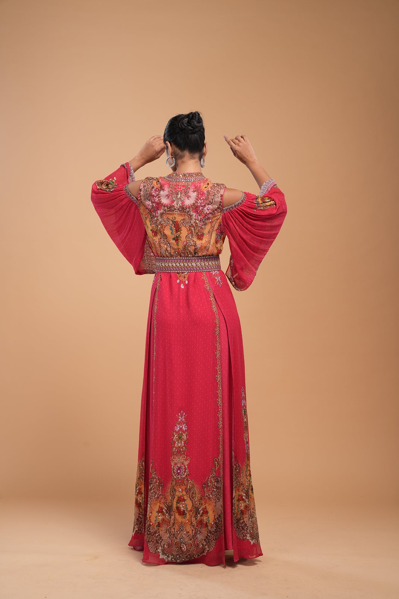 Red Color Kaftan