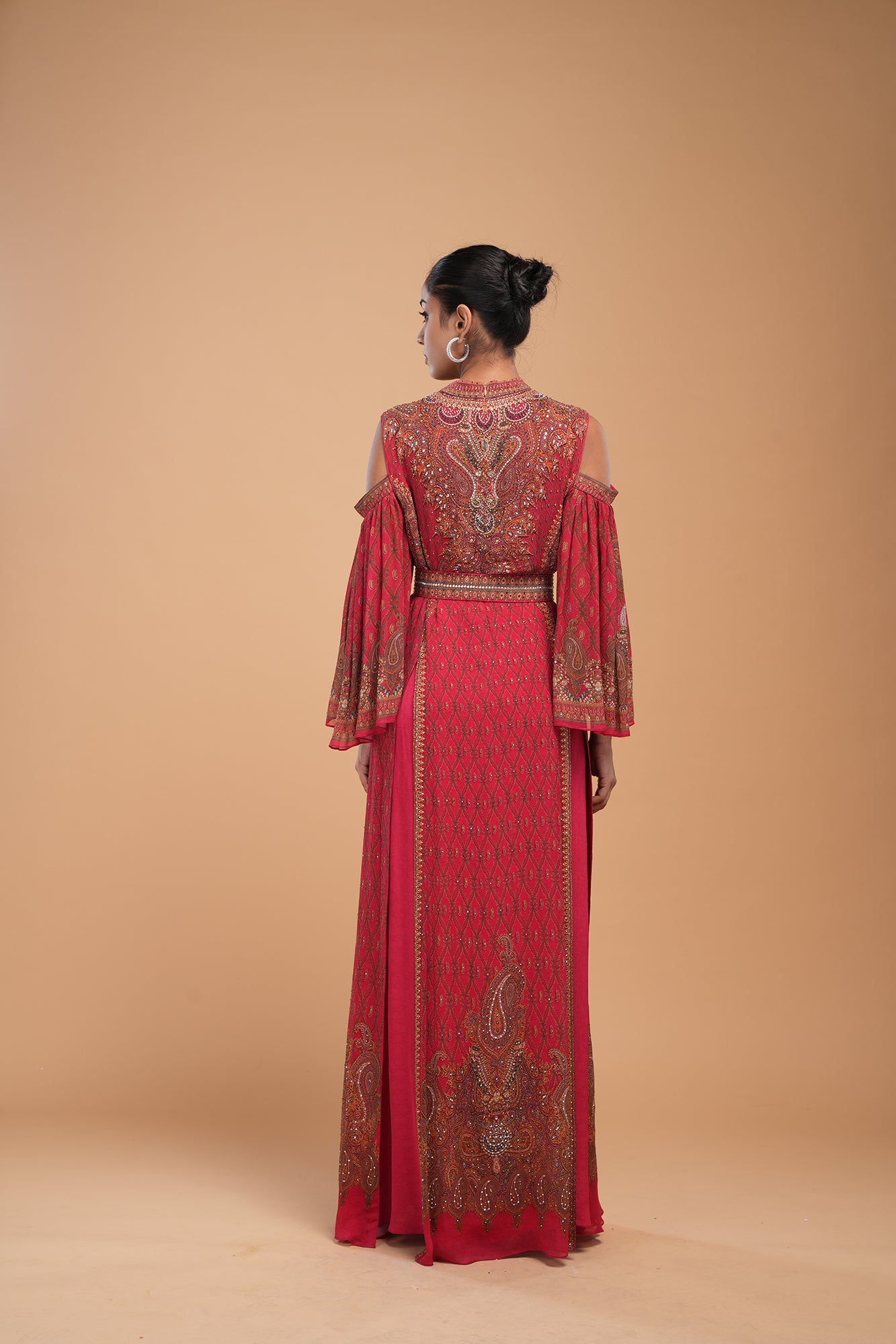 Fuchsia Color Kaftan