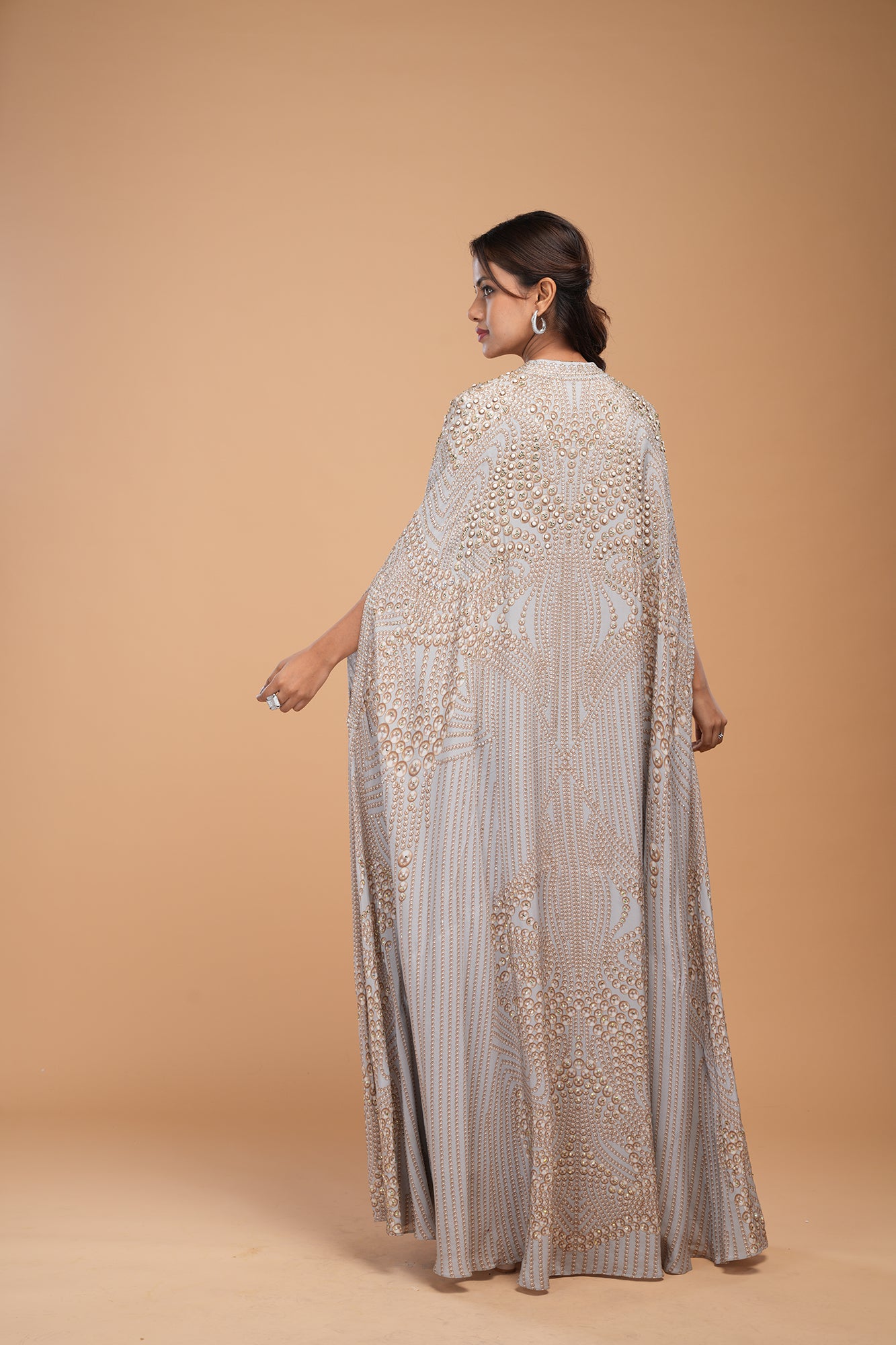 Silver Color Kaftan