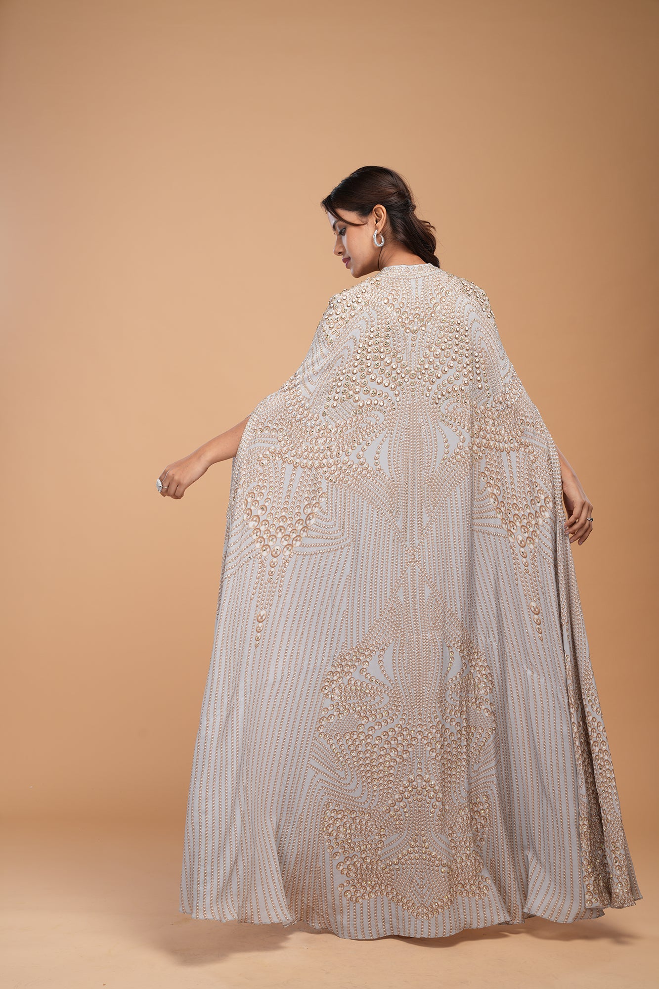 Silver Color Kaftan