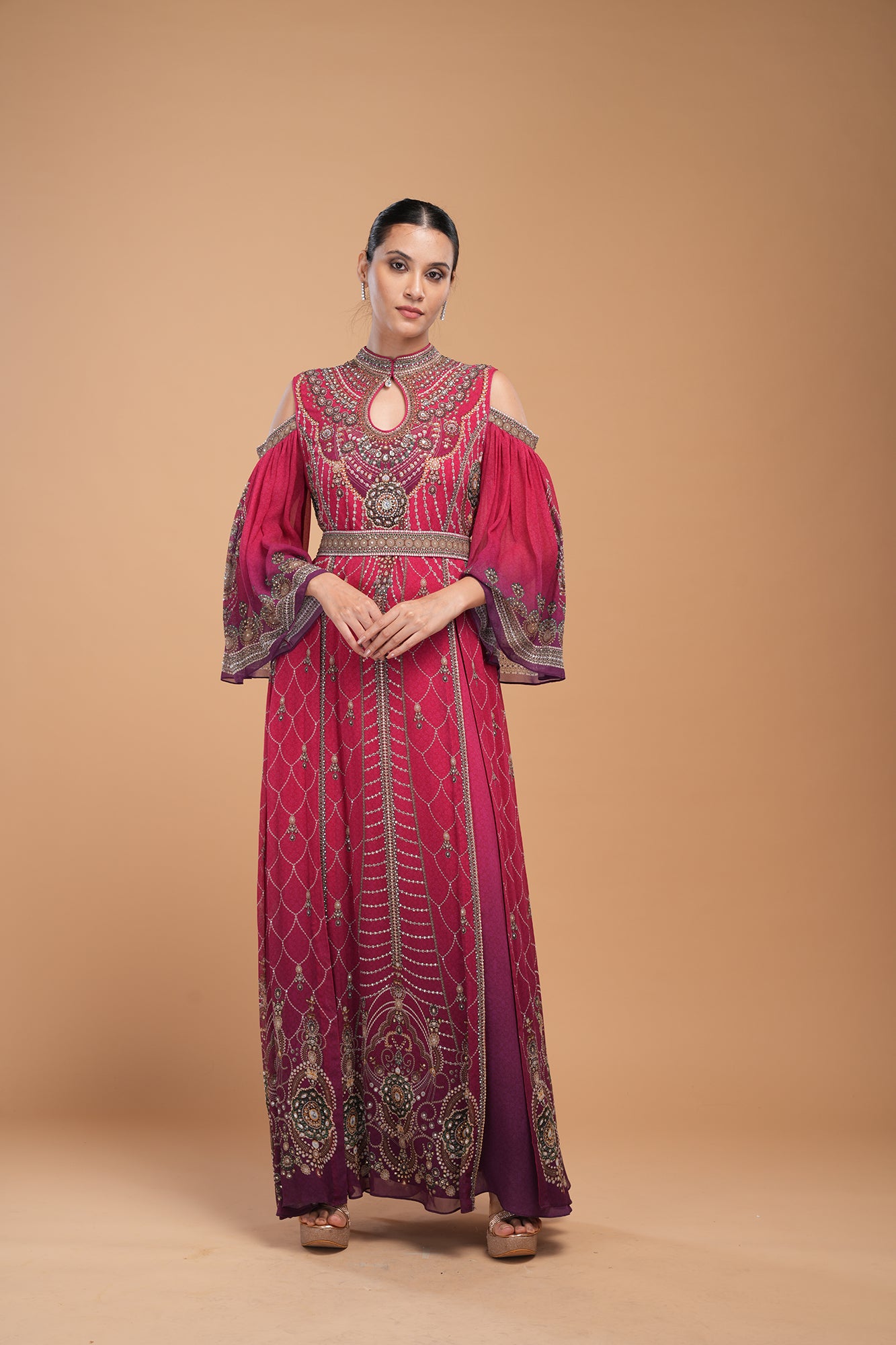 Red Color Kaftan