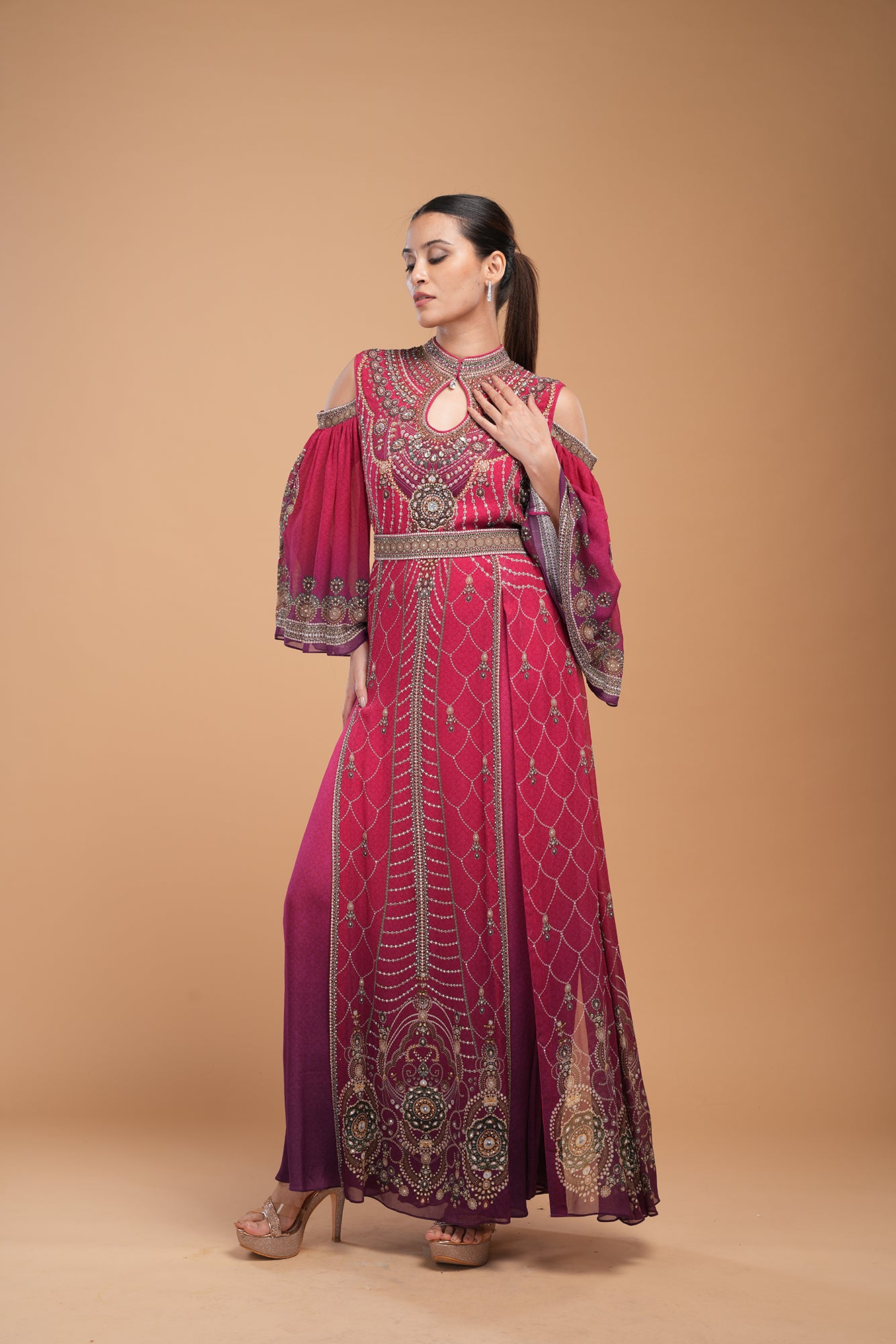 Red Color Kaftan