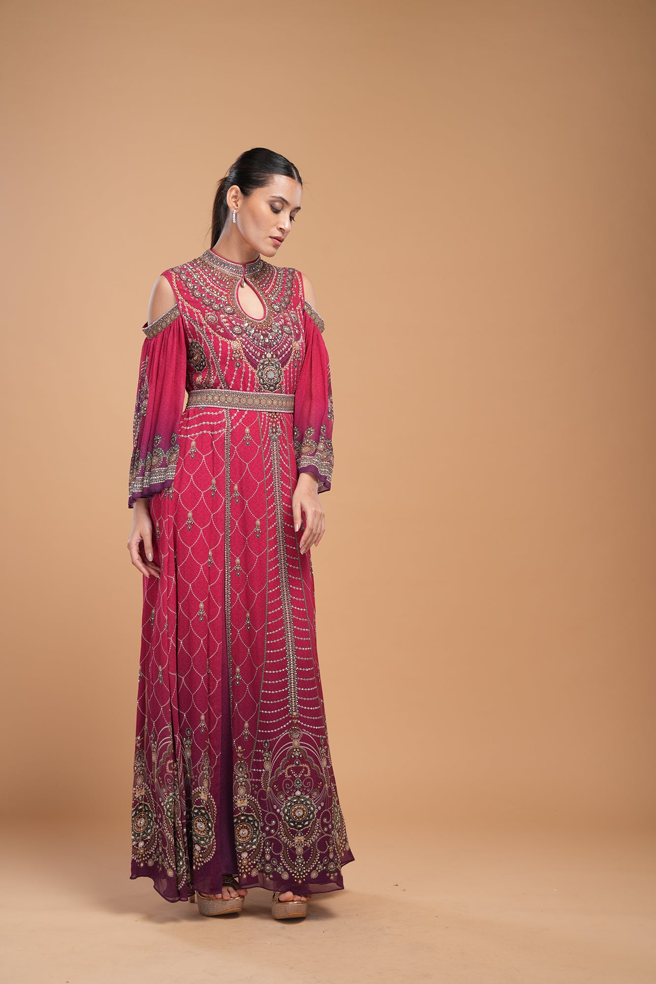 Red Color Kaftan