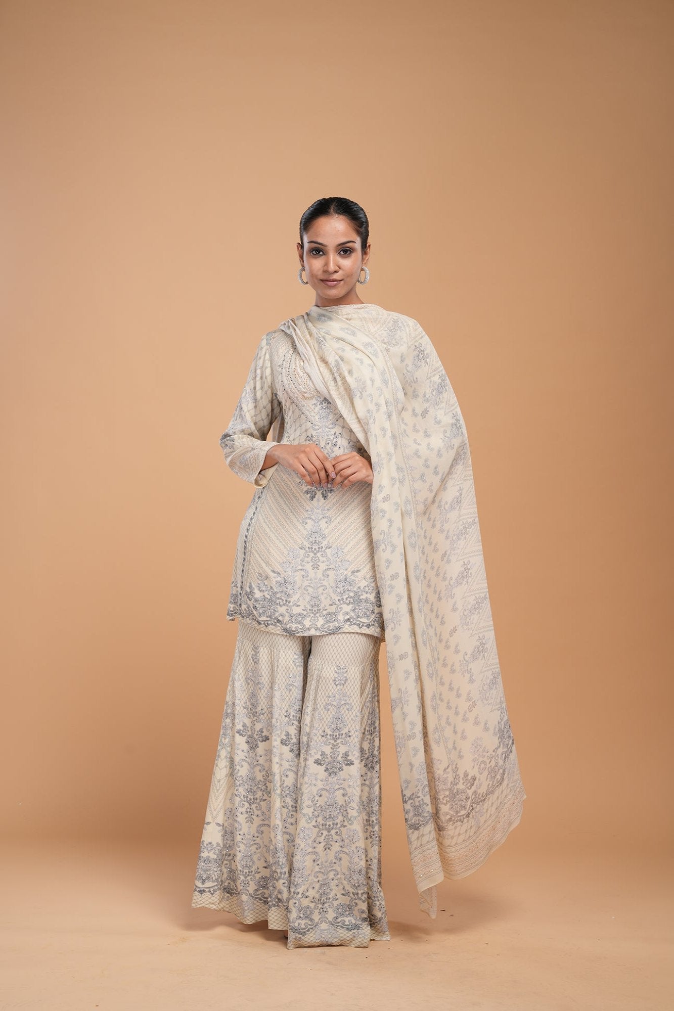 Beige Color Sharara