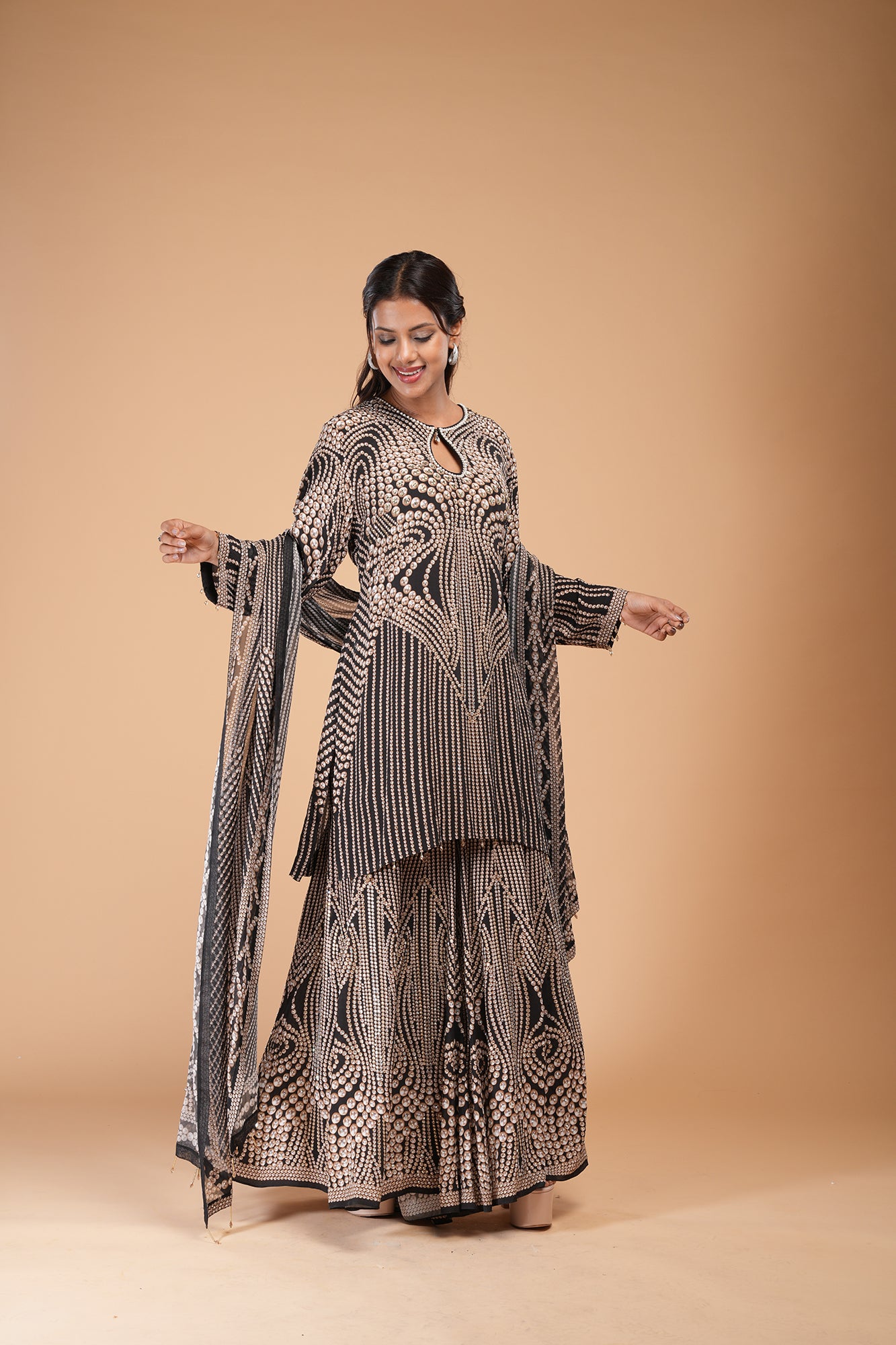 Black Color Sharara