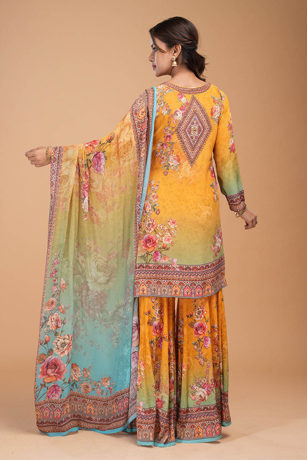 Mustard Printed Sharara