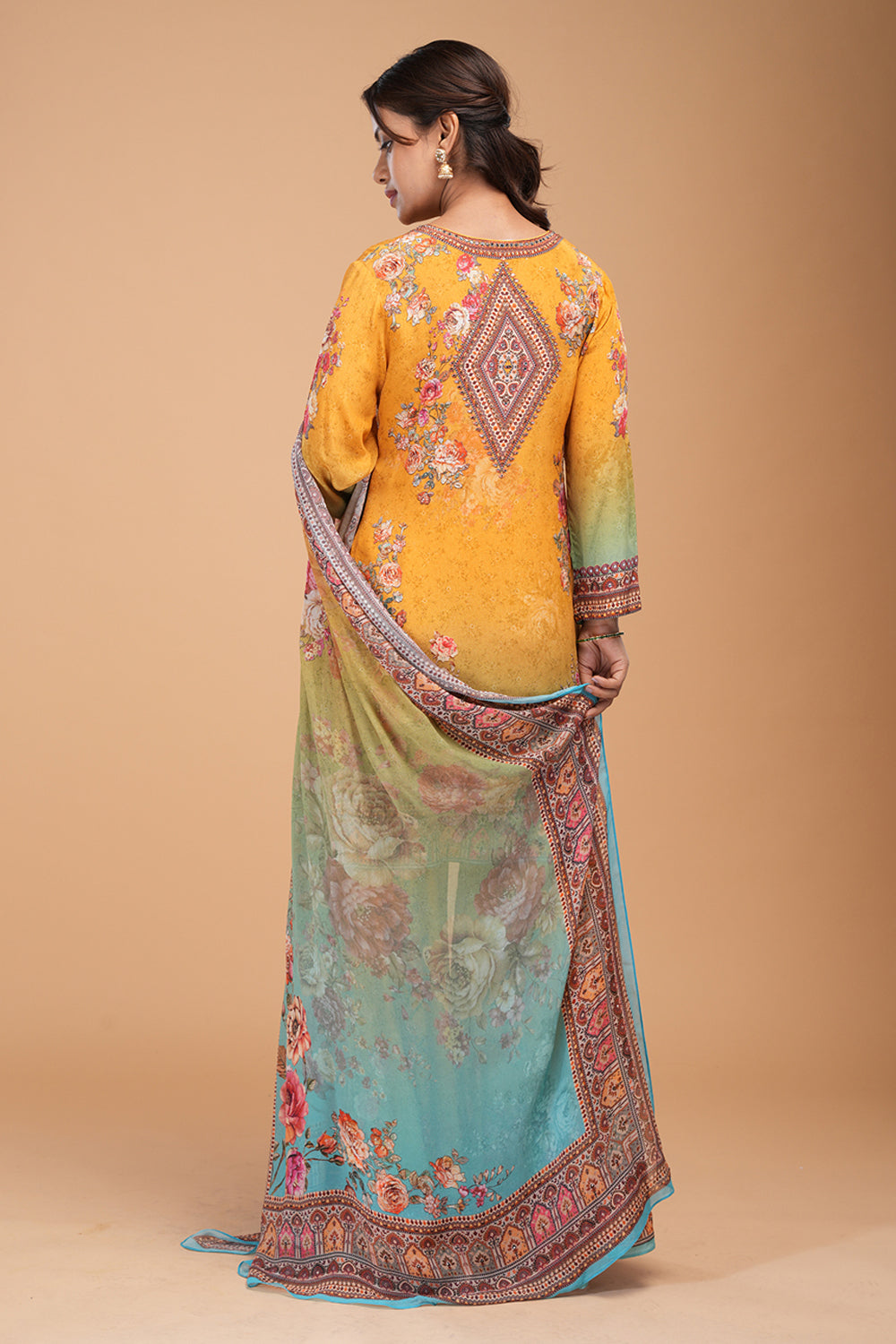 Mustard Printed Sharara