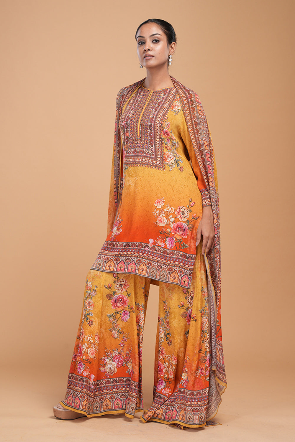 Mustard & Red Sharara