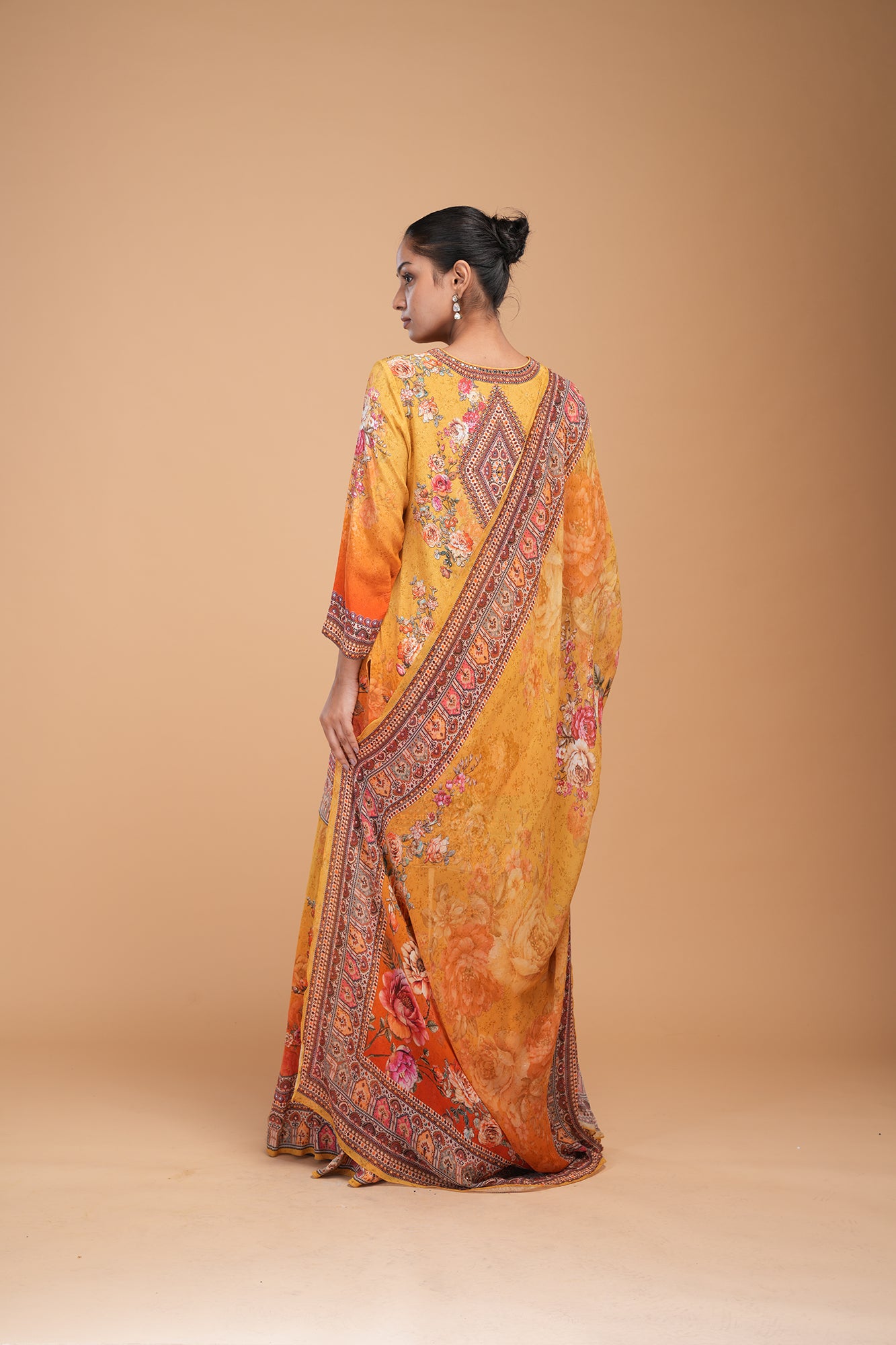 Mustard Red Sharara