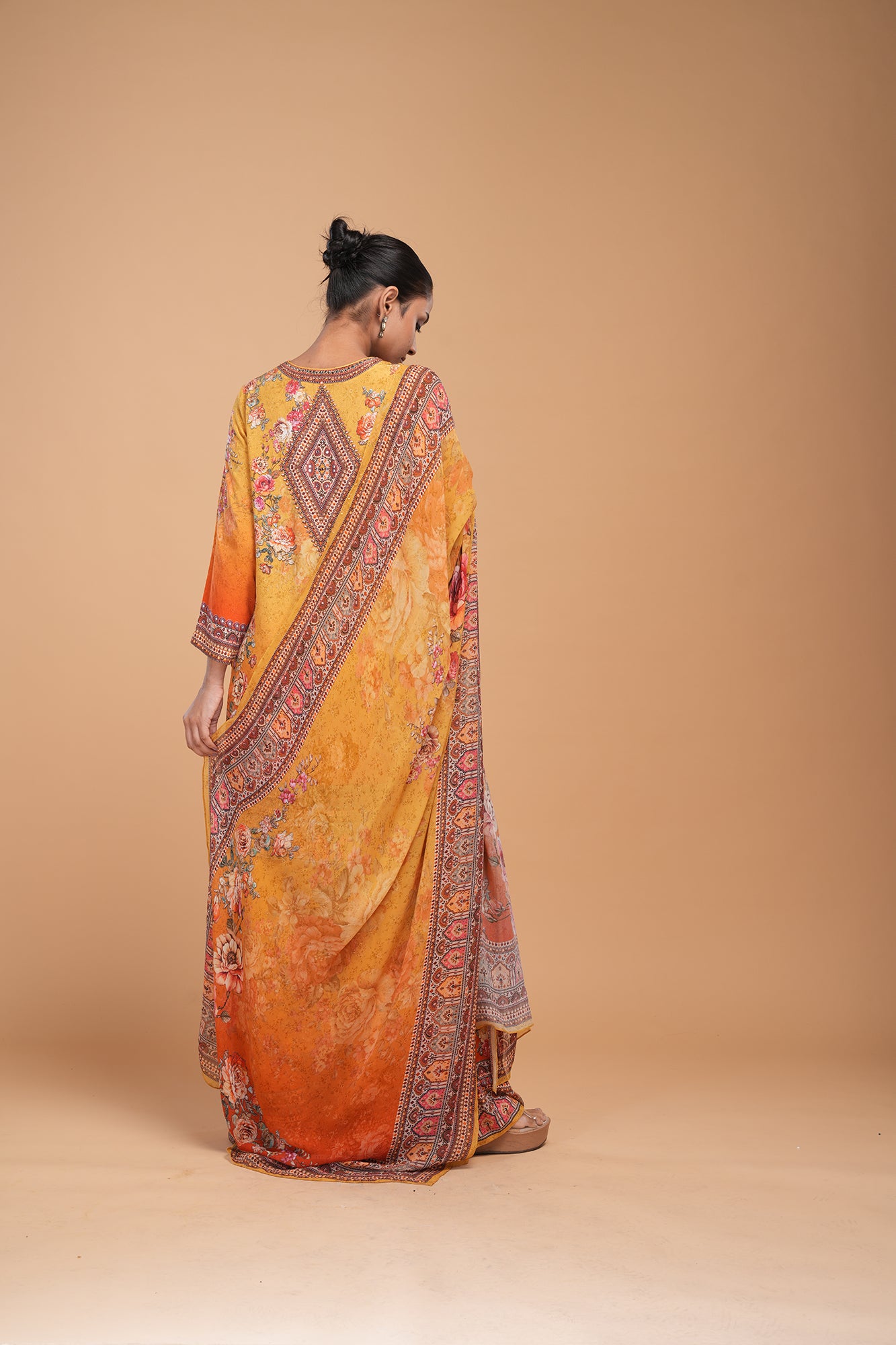 Mustard Red Sharara