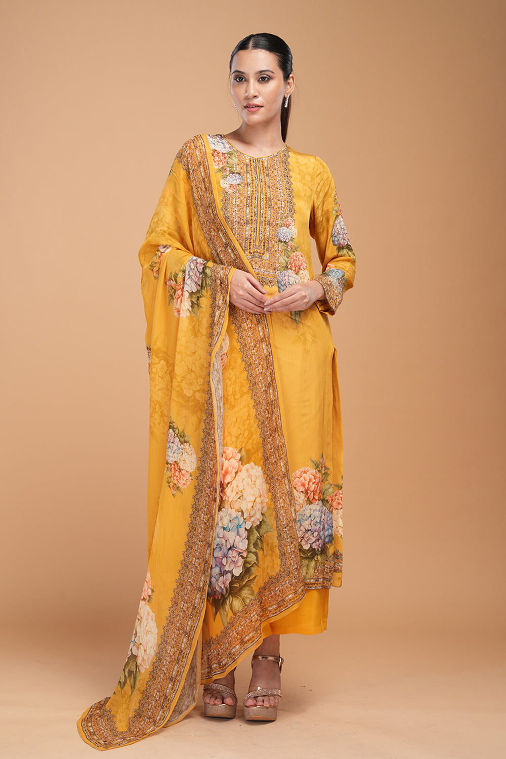 Yellow Color Suit Set