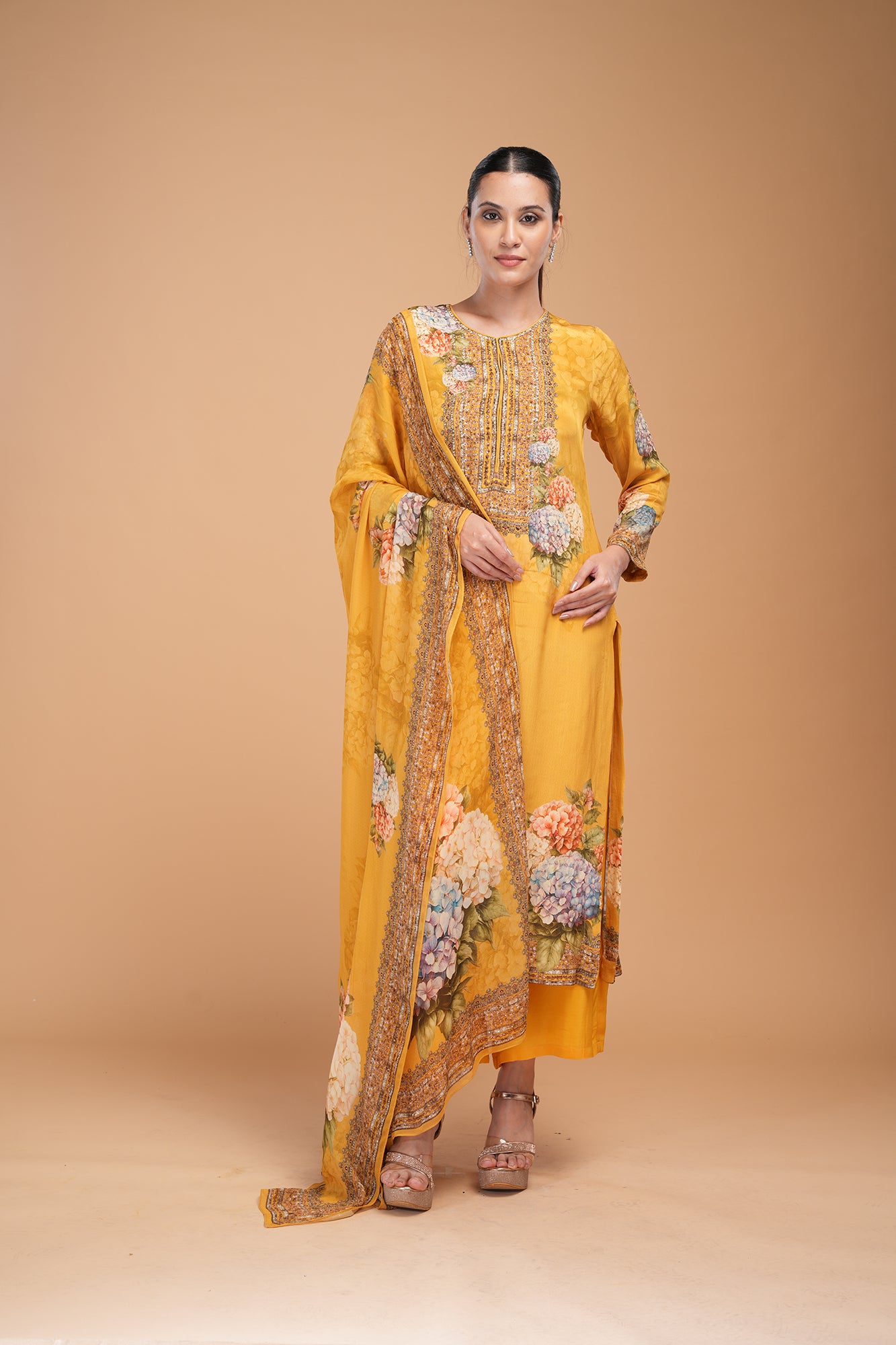 Yellow Color Suit Set