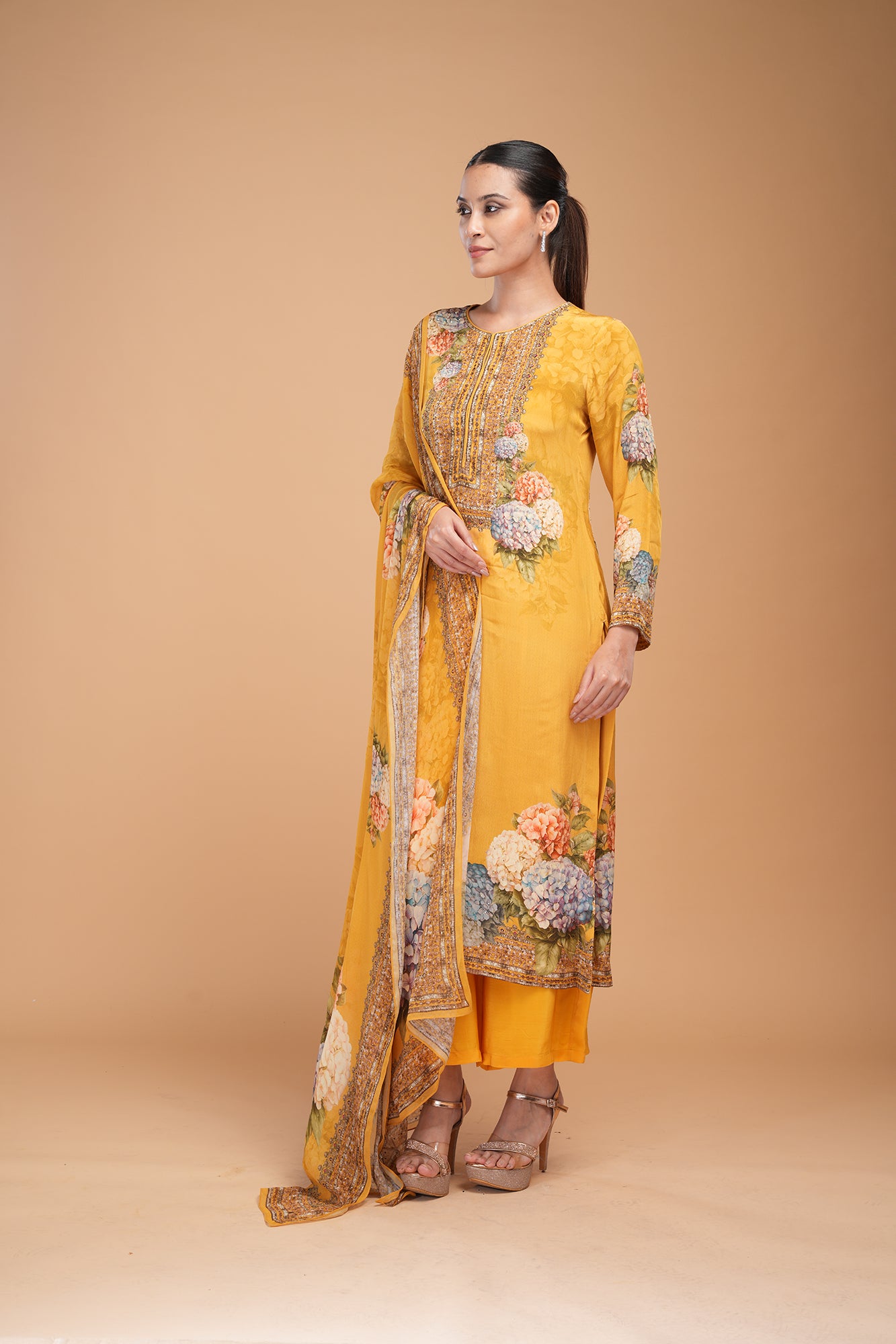 Yellow Color Suit Set