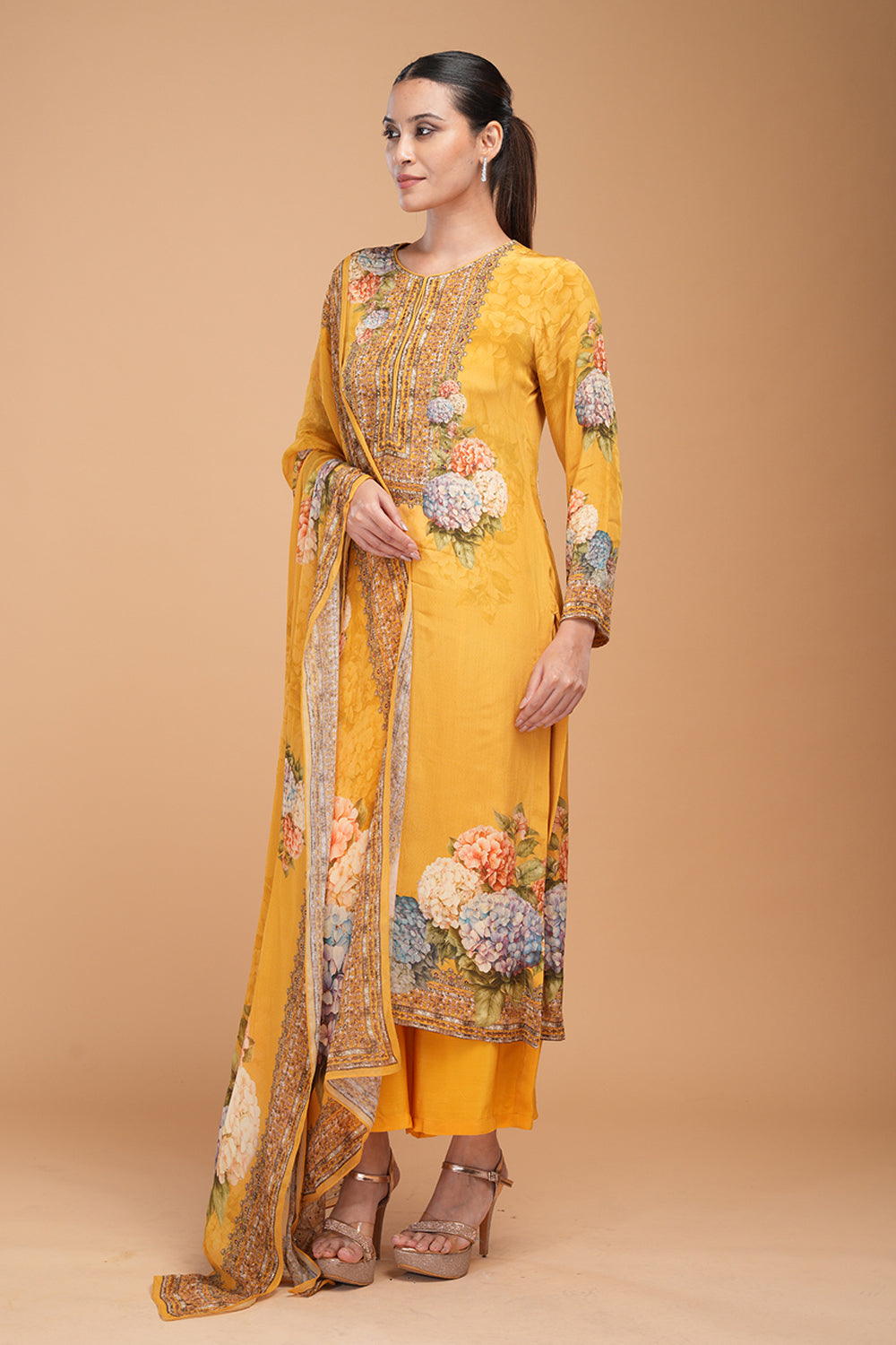 Yellow Color Suit Set