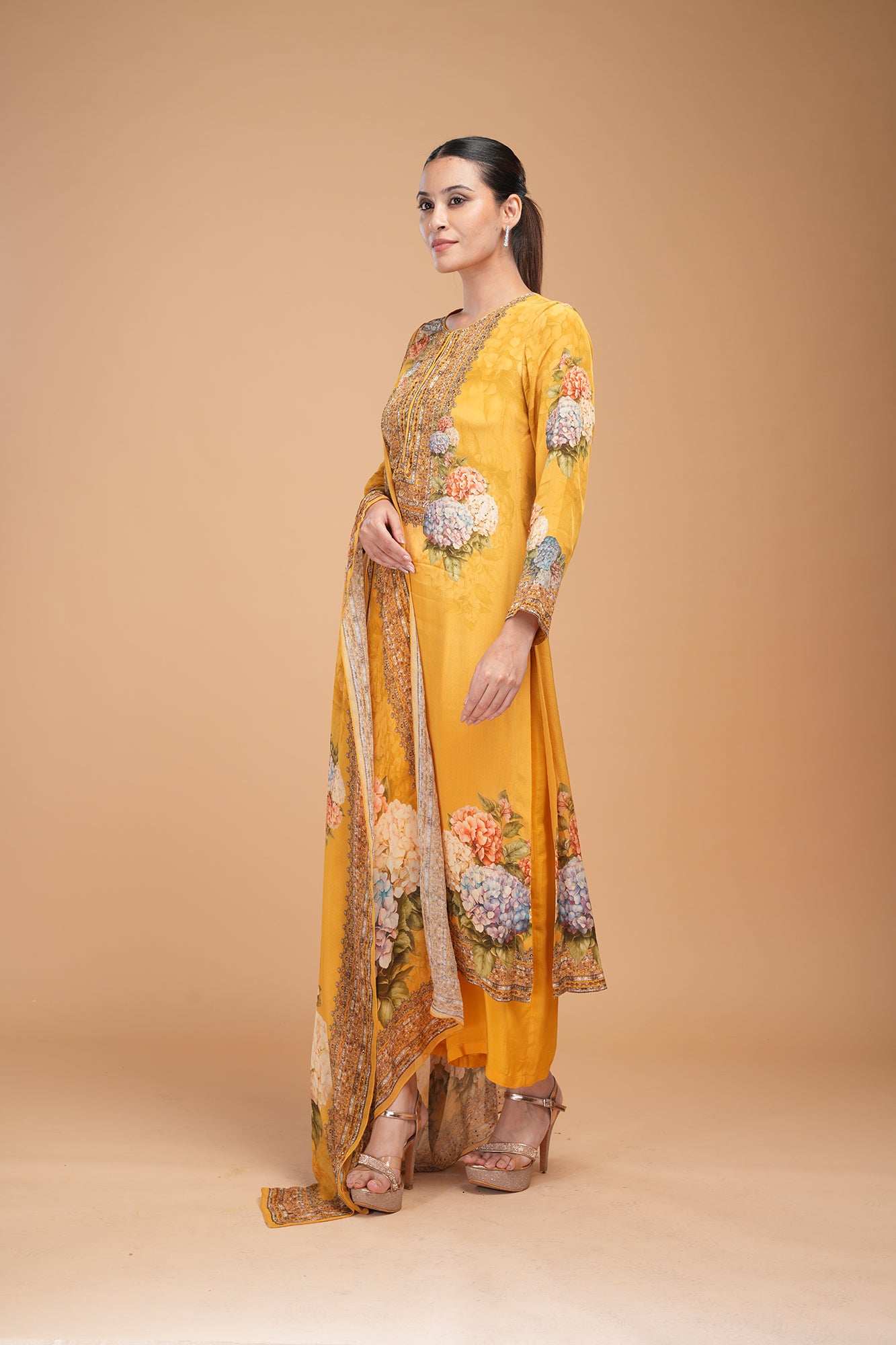 Yellow Color Suit Set