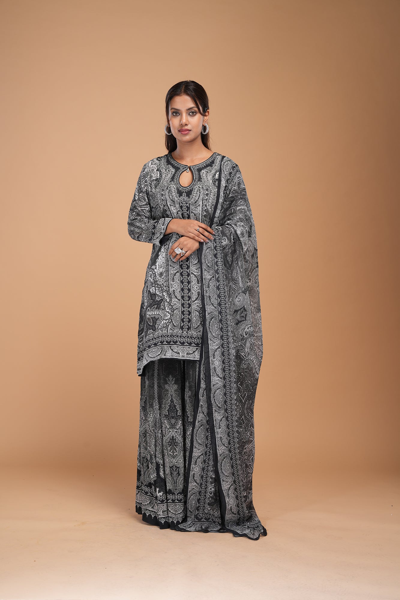 Black Color Sharara