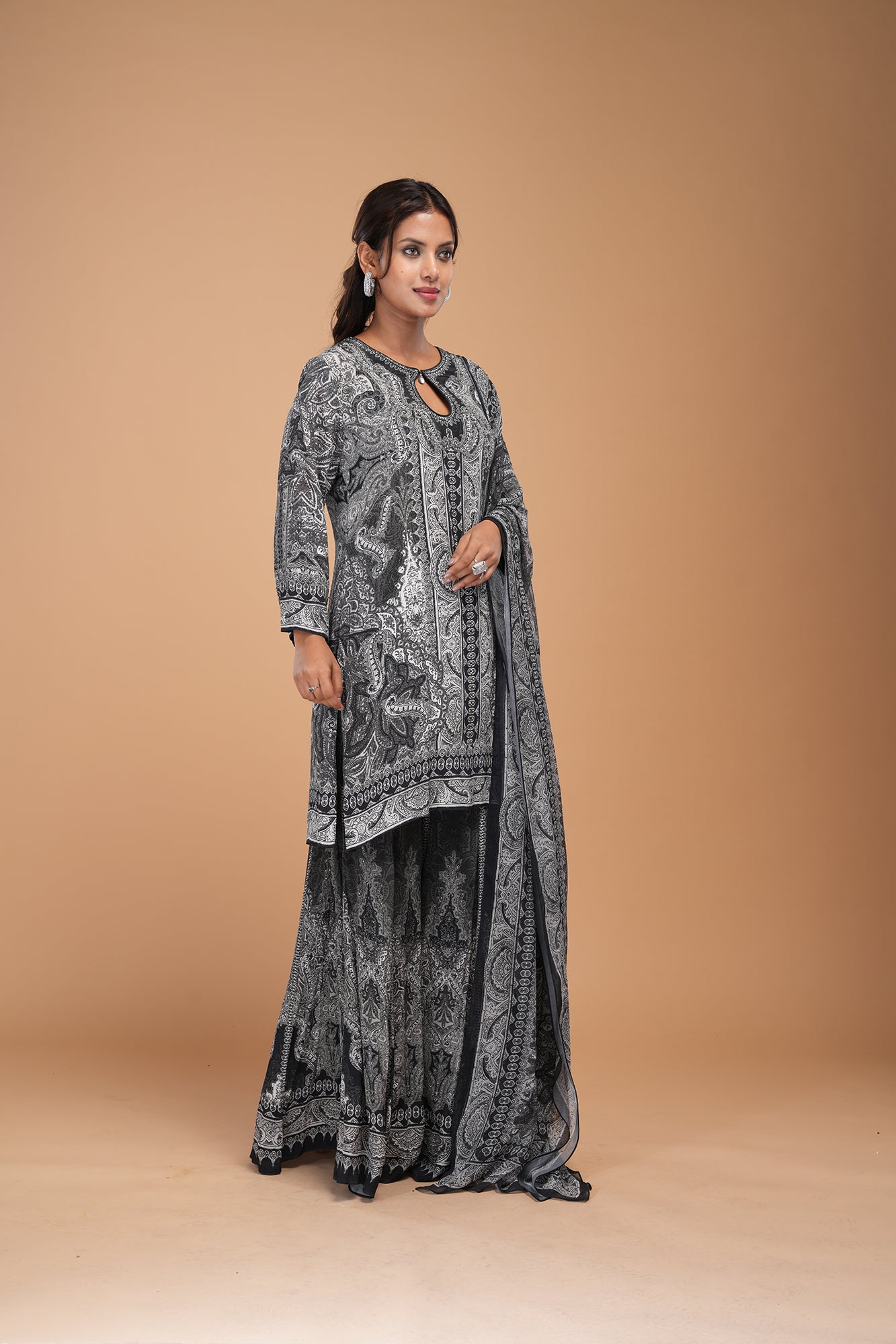 Black Color Sharara