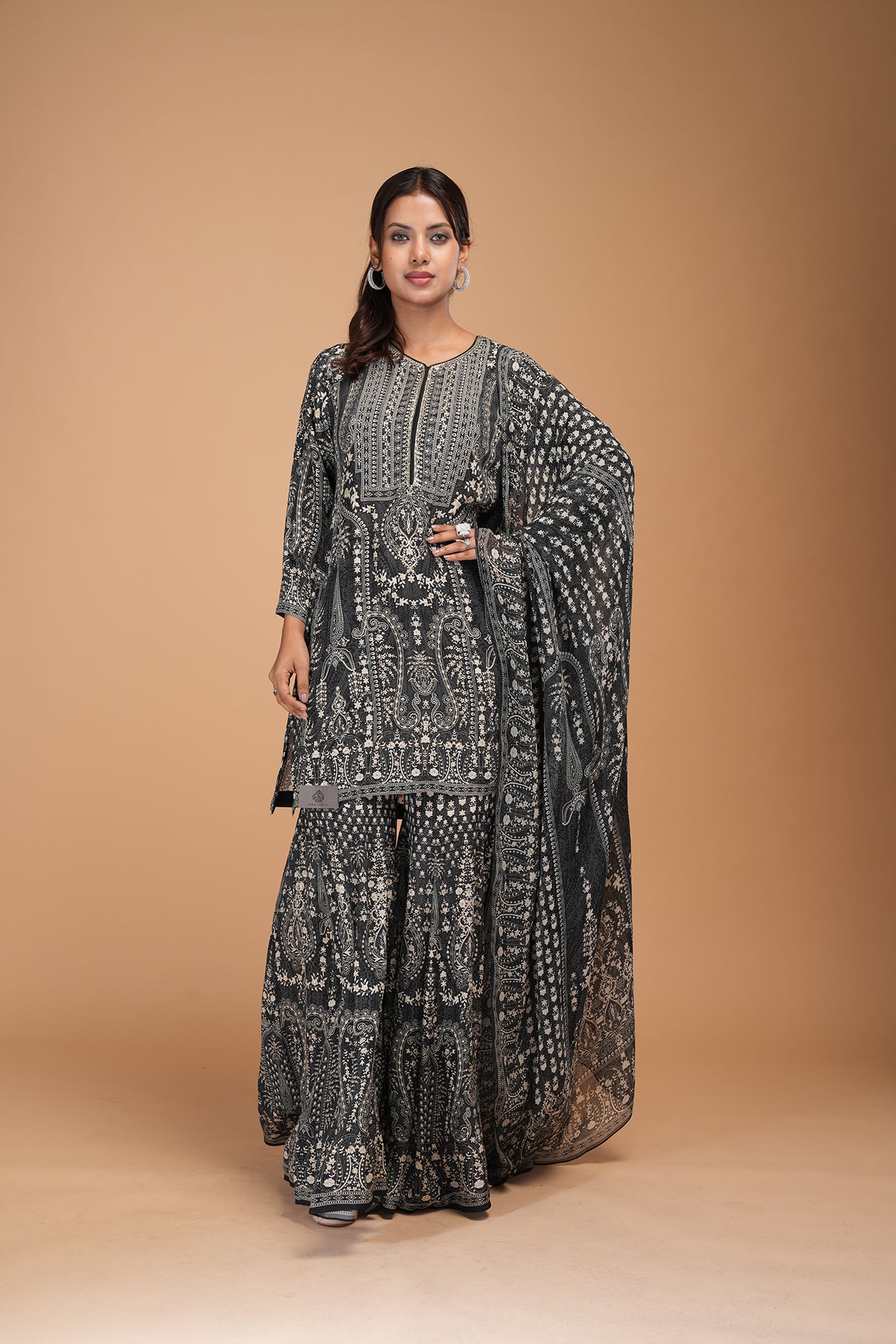 Black Color Sharara