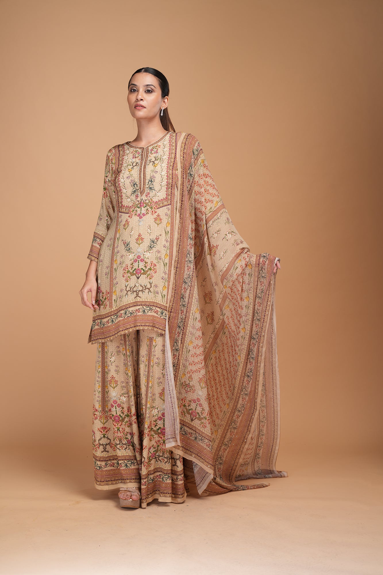 Beige Color Sharara