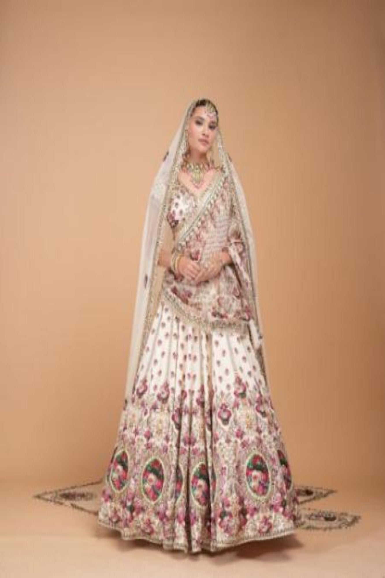 Ivory Color Lehenga