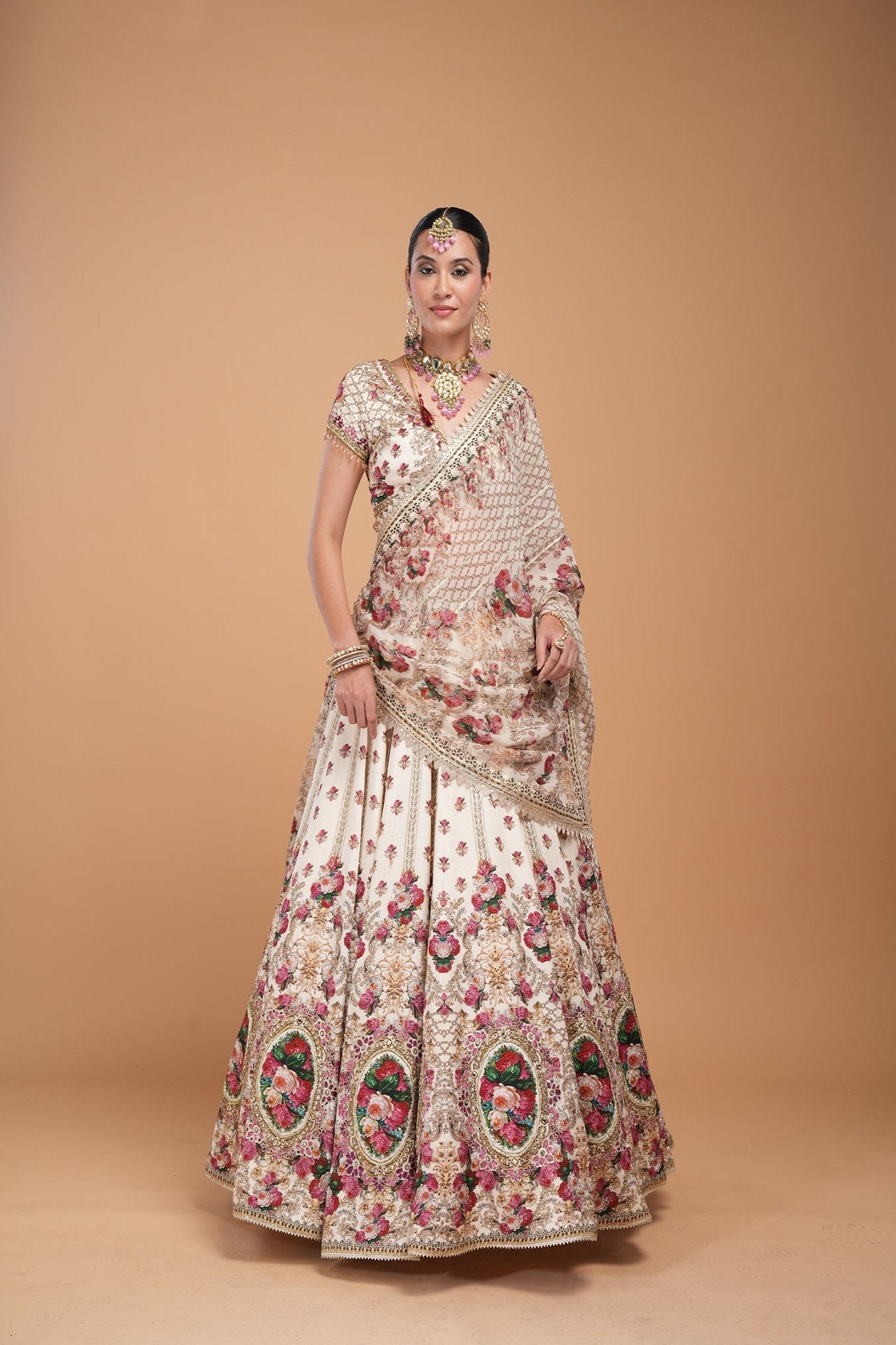 Ivory Color Lehenga