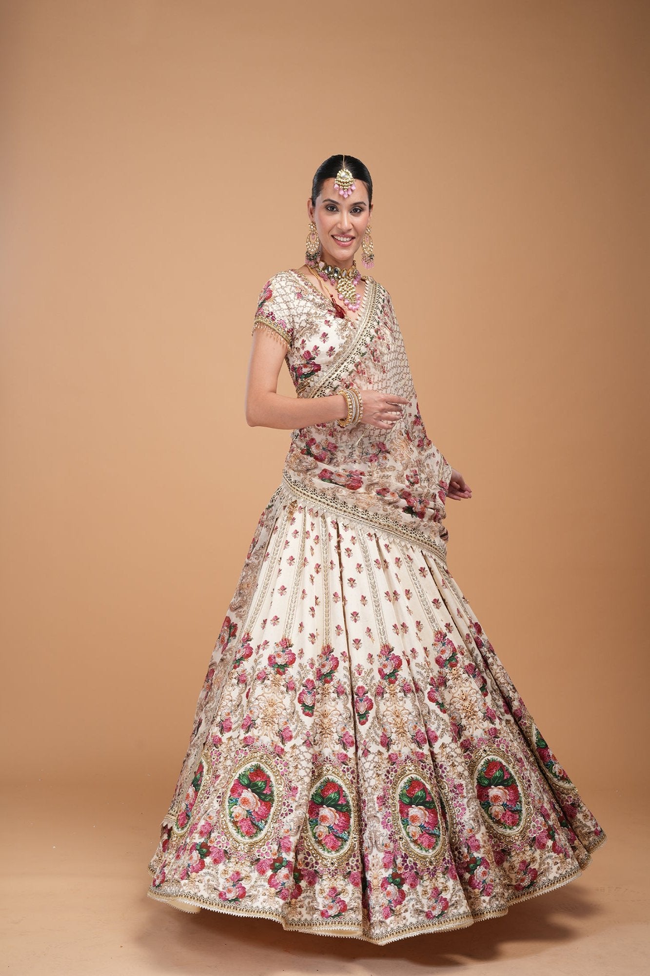 Ivory Color Lehenga