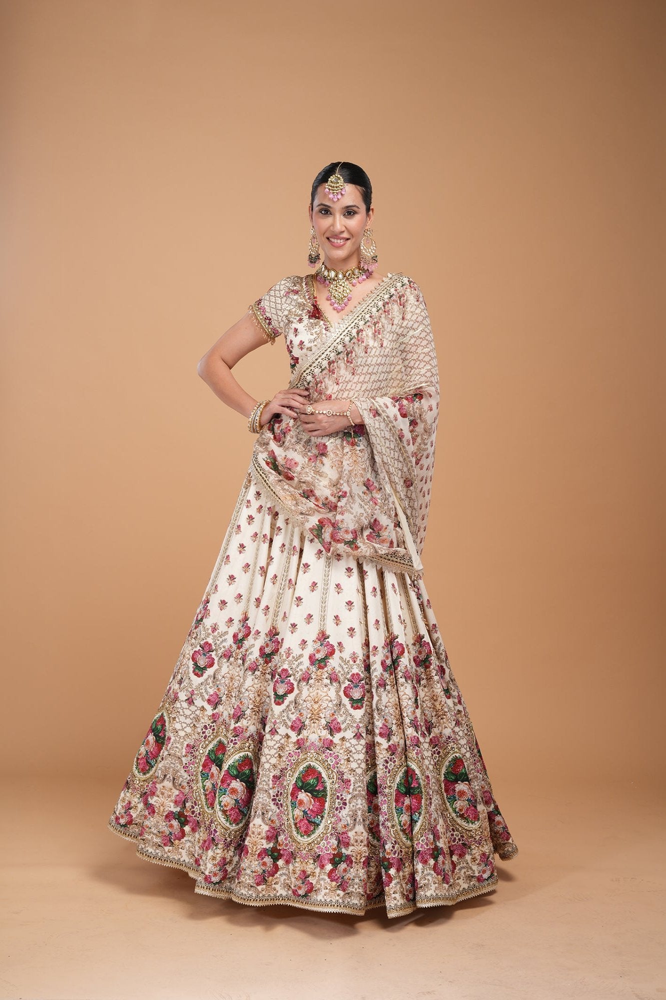 Ivory Color Lehenga