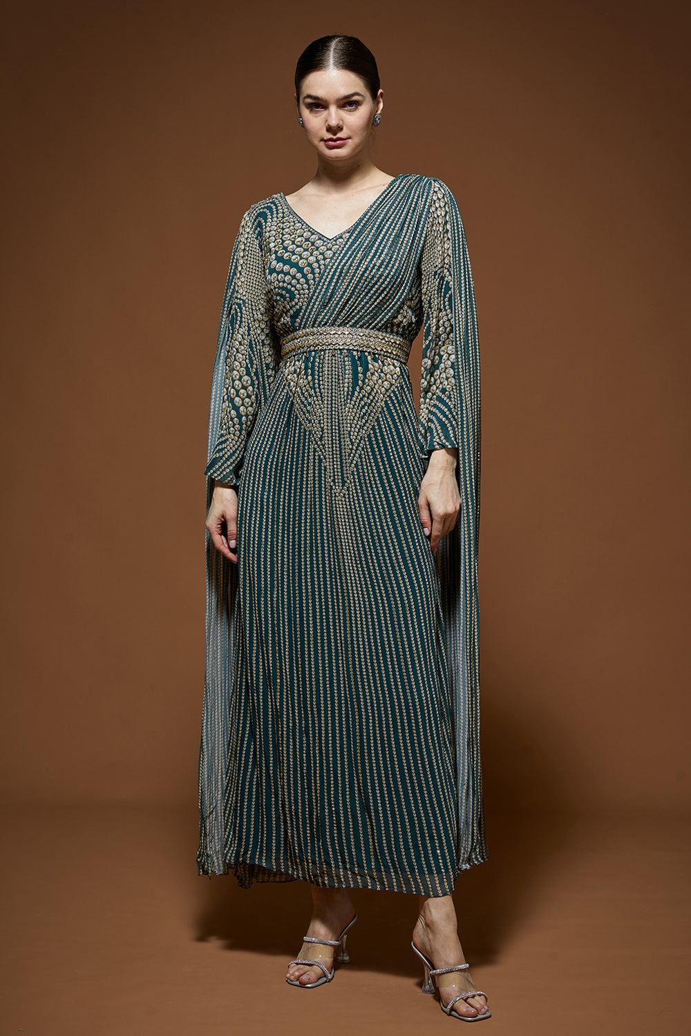Dark Aqua Kaftan