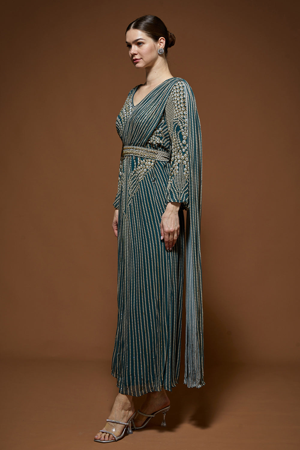 Dark Aqua Kaftan