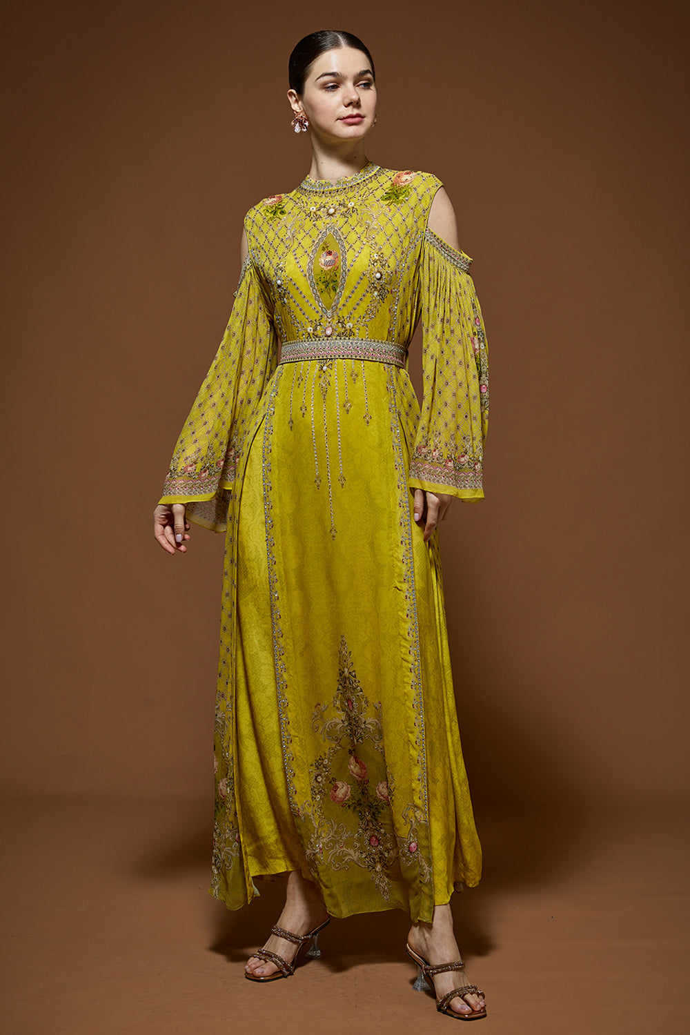Lime Yellow Kaftan