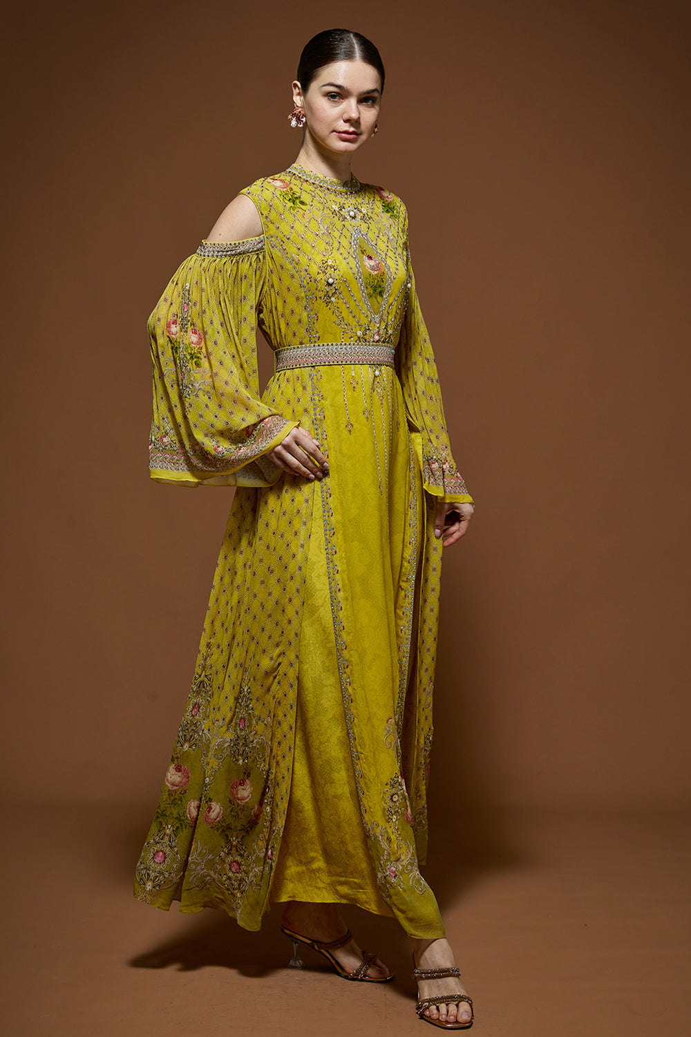 Lime Yellow Kaftan