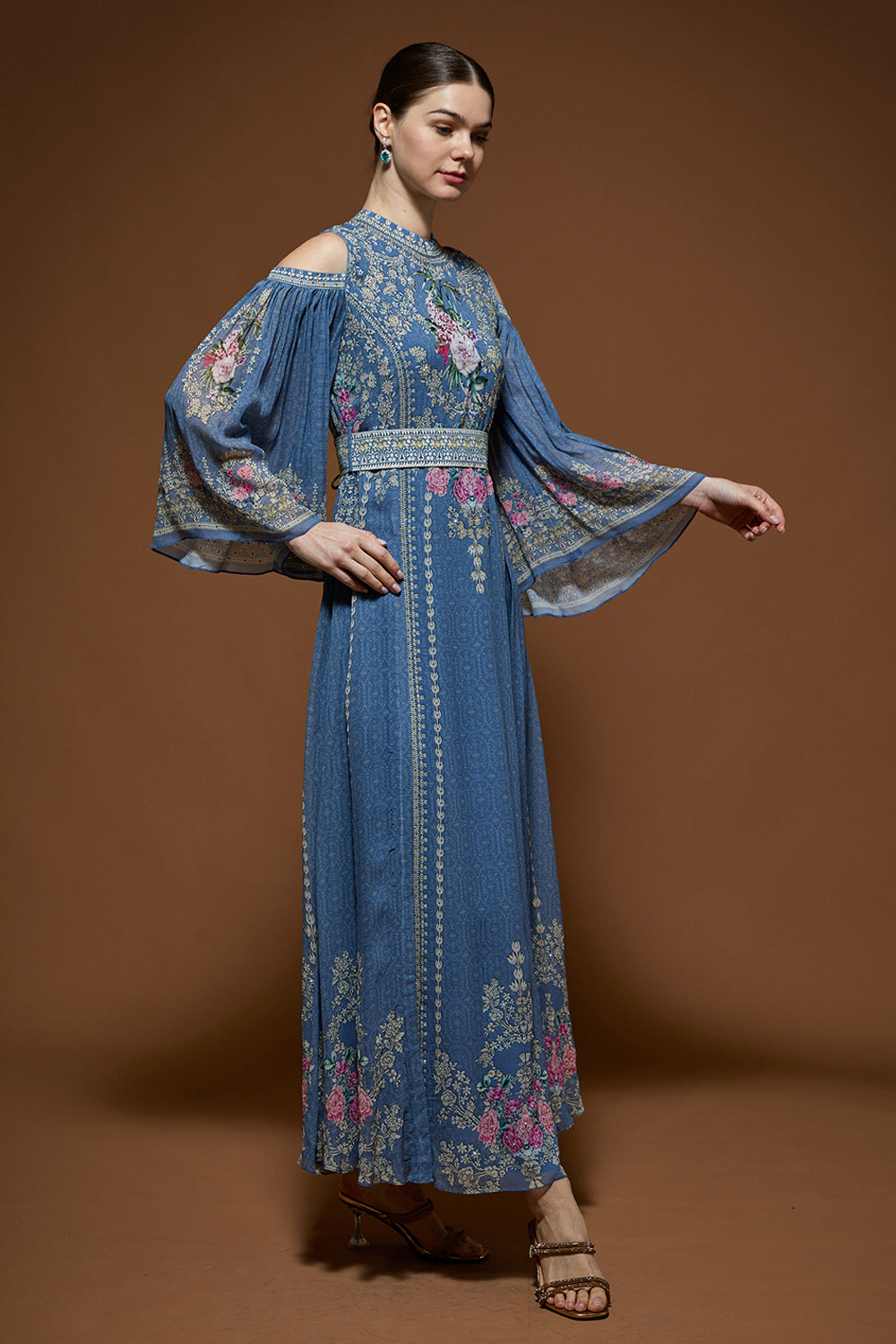 Grey Blue Kaftan