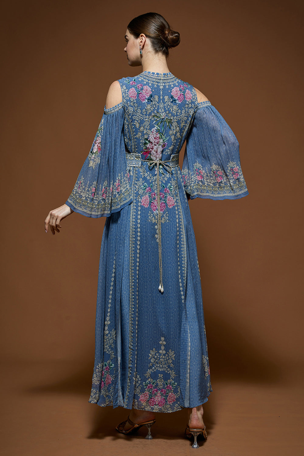 Grey Blue Kaftan
