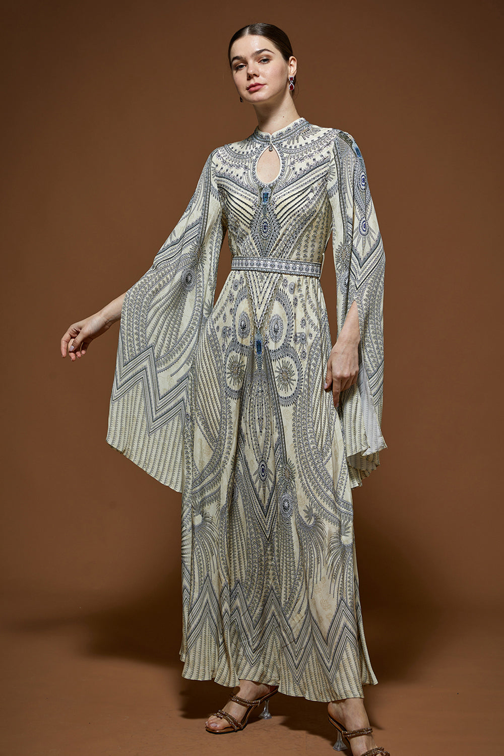 Monochrome Bejewelled Gown