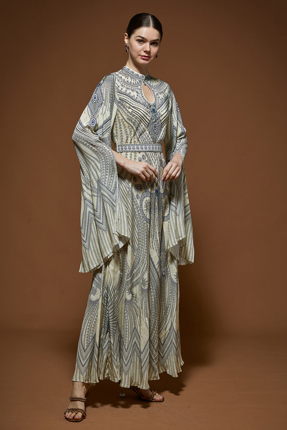 Monochrome Bejewelled Gown