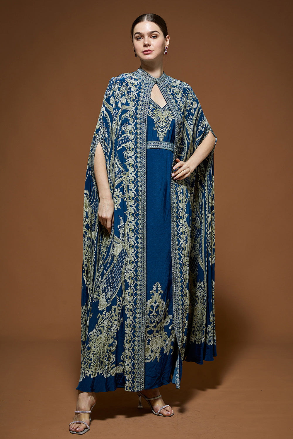 Cobalt Blue Kaftan