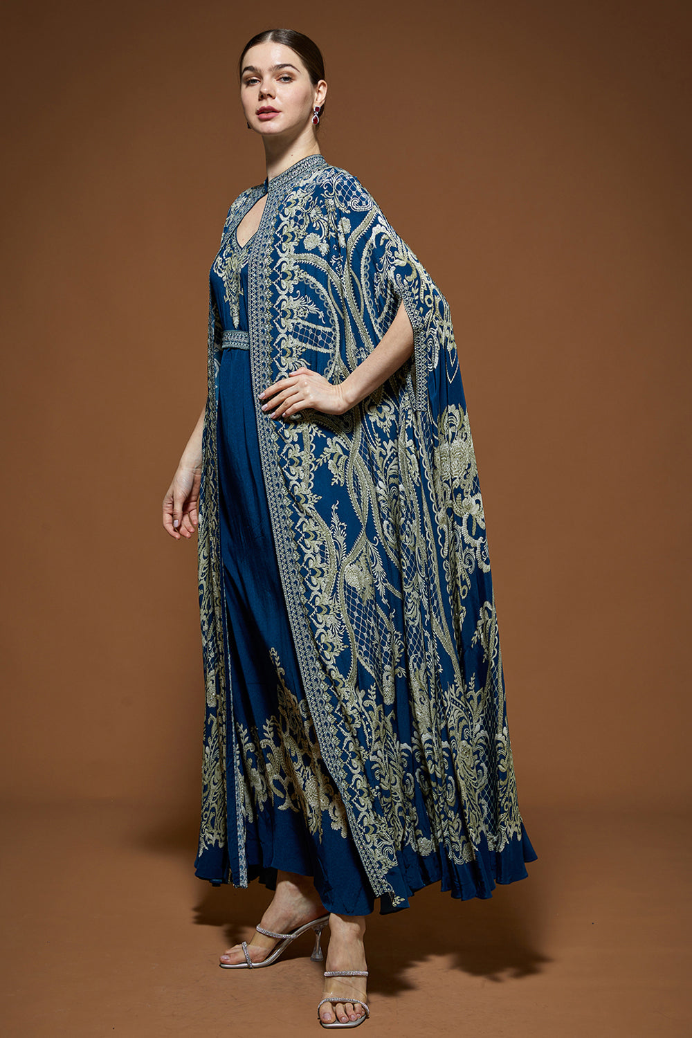 Cobalt Blue Kaftan
