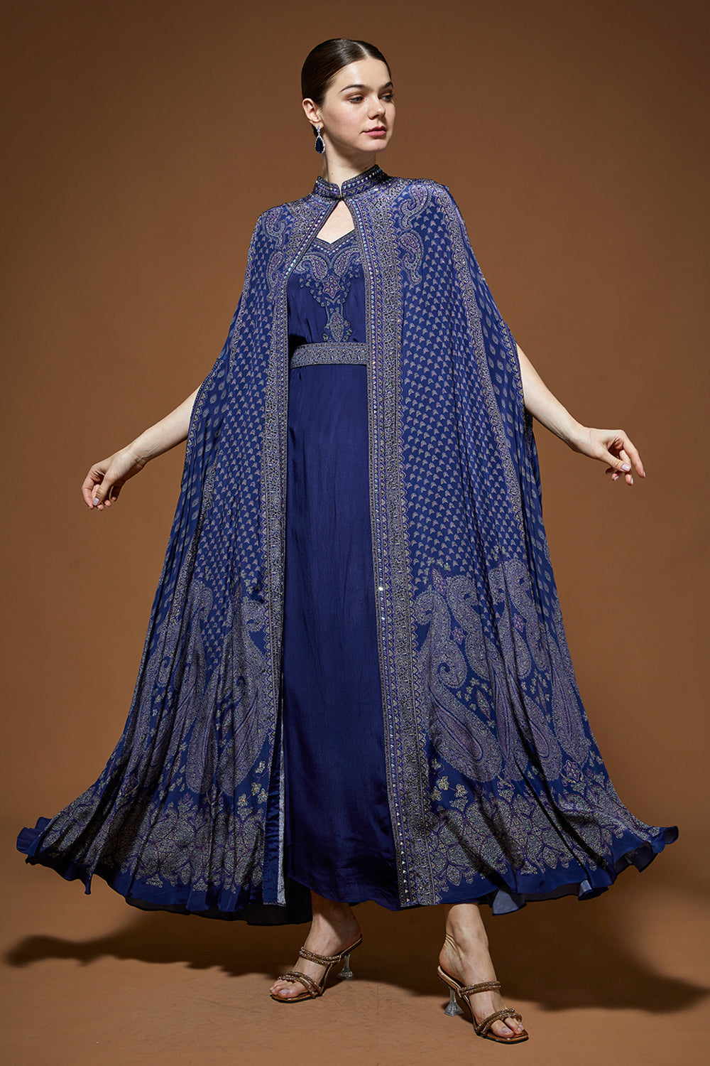Navy Blue Kaftan