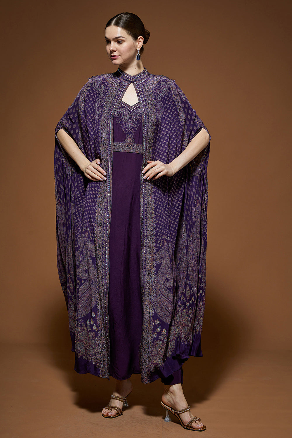 Dark Wine Kaftan