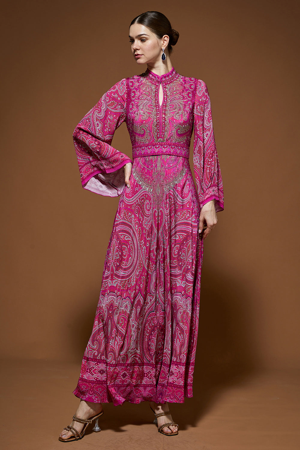 Regal Paisley Gown