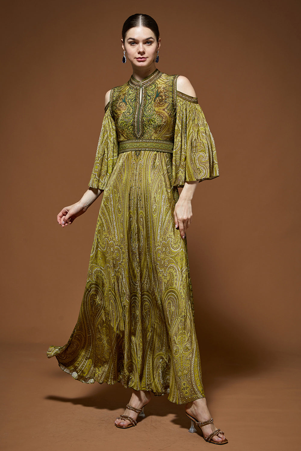 Regal Paisley Gown