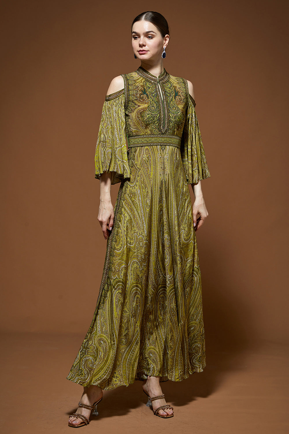 Regal Paisley Gown
