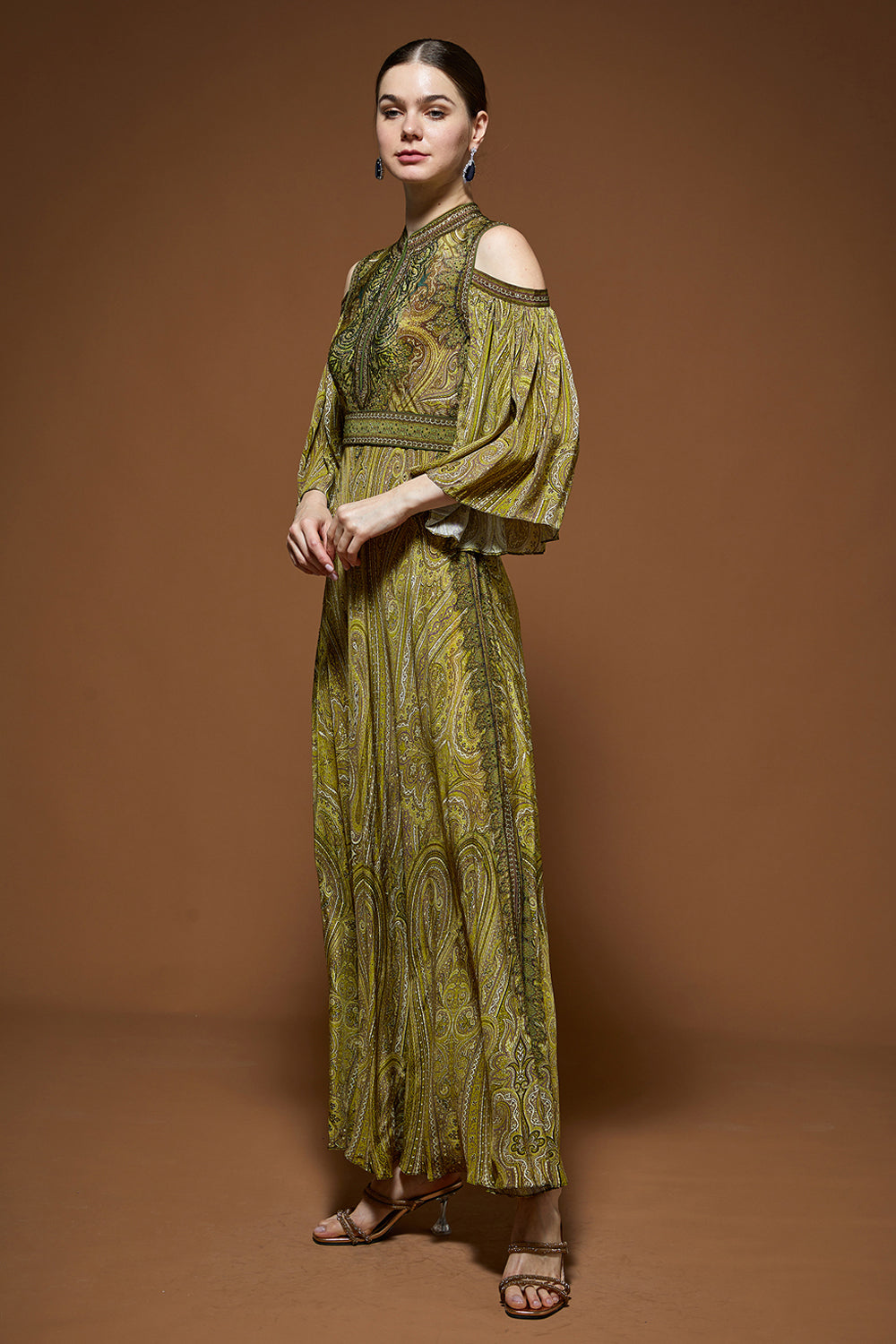 Regal Paisley Gown