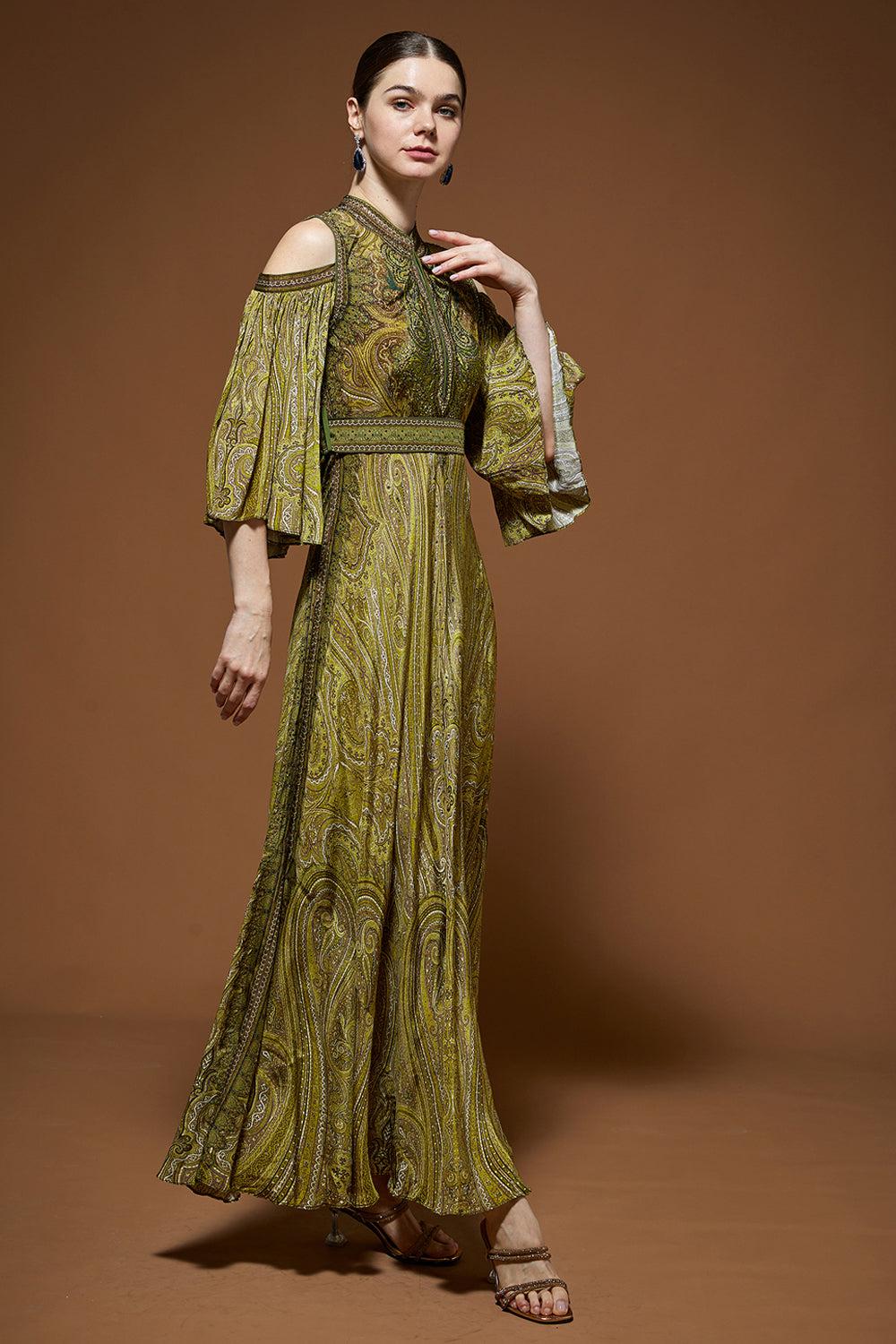 Regal Paisley Gown