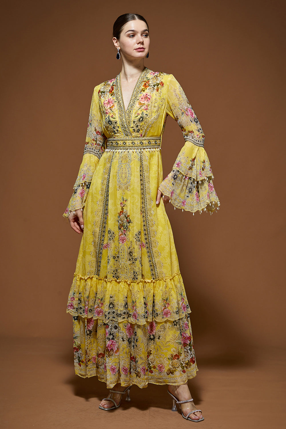 Lime Yellow Kaftan