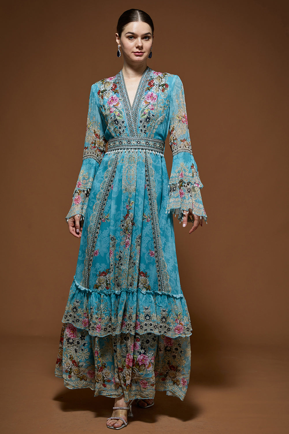 Pale Aqua Kaftan