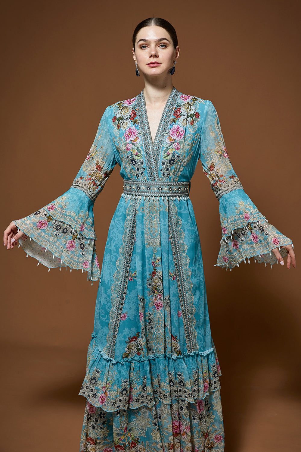 Pale Aqua Kaftan