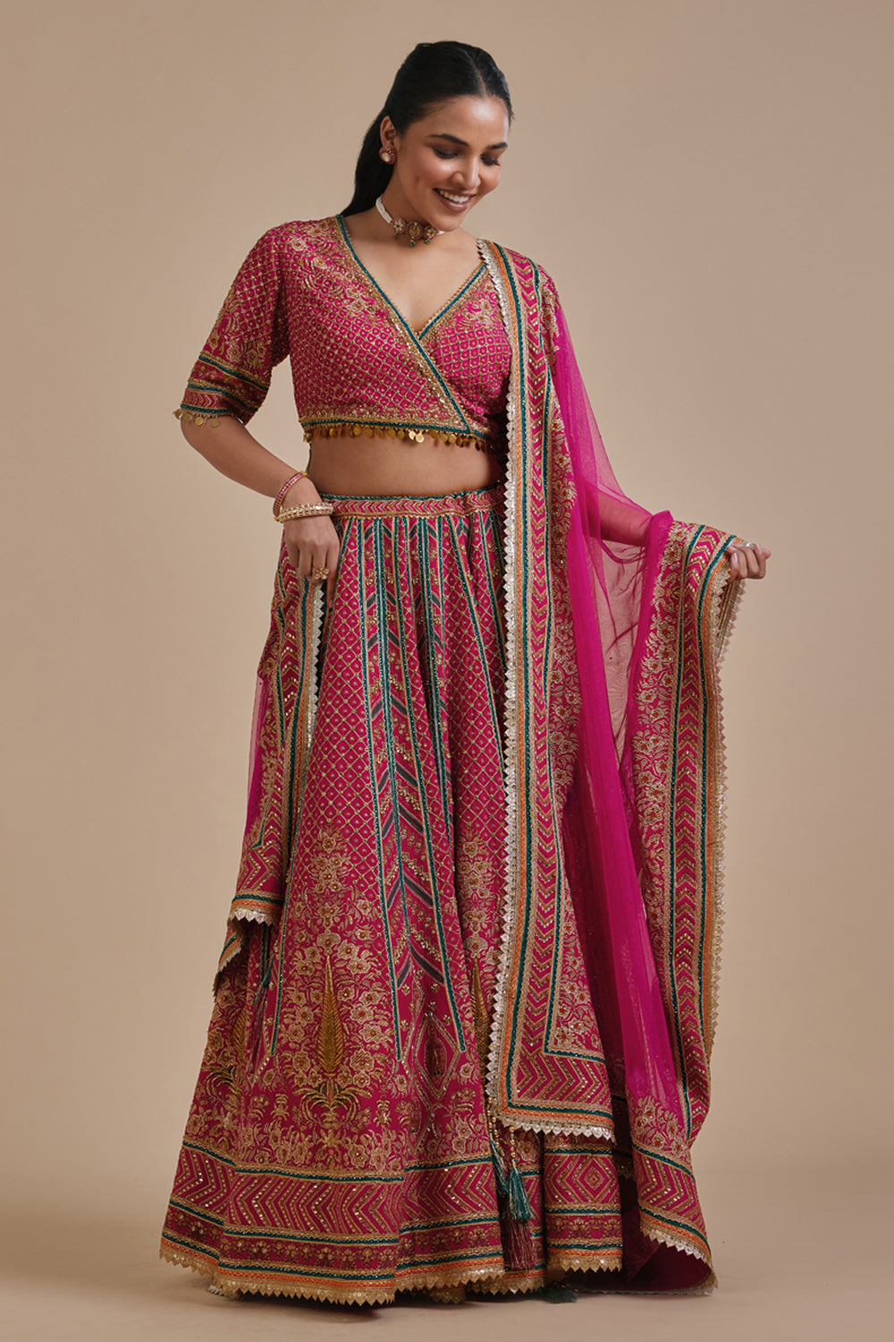 Boho Bandhej Lehenga