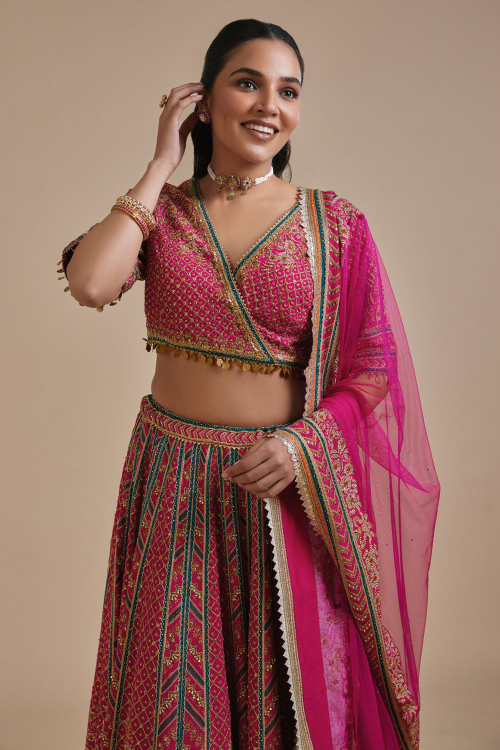 Boho Bandhej Lehenga
