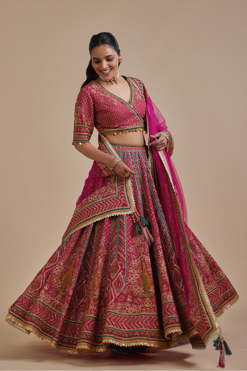 Boho Bandhej Lehenga